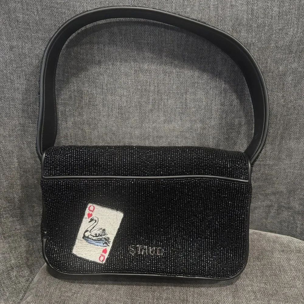 Staud Beaded Tommy Bag House of Cards NEW - Picture 5 of 16